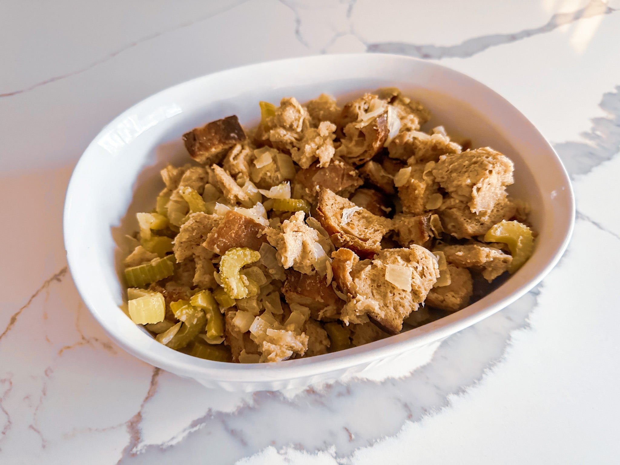 Rustic Sourdough Stuffing: Thanksgiving Goodness in Every Bite